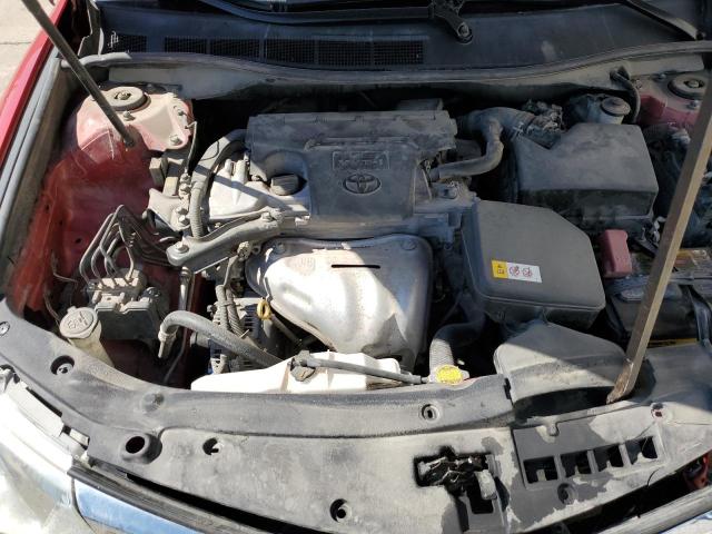 4T4BF1FKXDR276319 - 2013 TOYOTA CAMRY L წითელი ფოტო 11