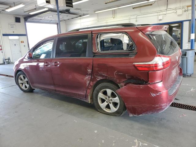 5TDKK3DC1FS620208 - 2015 TOYOTA SIENNA LE BURGUNDY photo 2