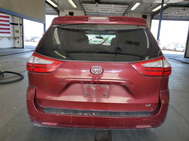 5TDKK3DC1FS620208 - 2015 TOYOTA SIENNA LE BURGUNDY photo 6