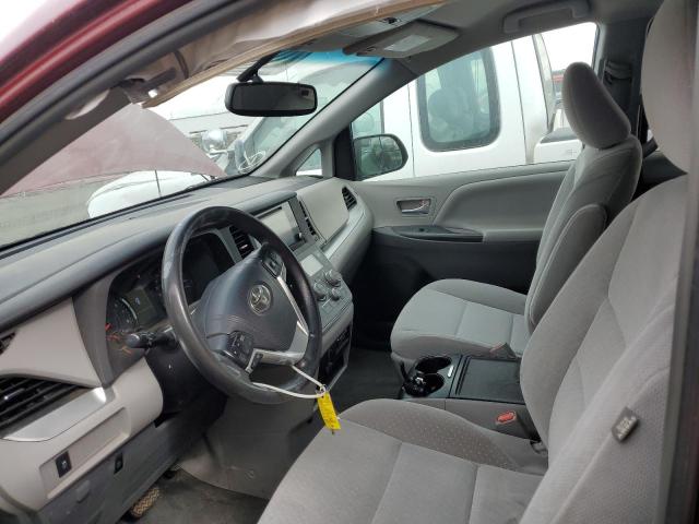 5TDKK3DC1FS620208 - 2015 TOYOTA SIENNA LE BURGUNDY photo 7