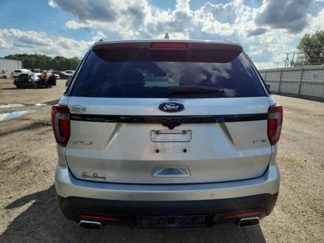 1FM5K8GT0HGC64770 - 2017 FORD EXPLORER SPORT Argent photo 6