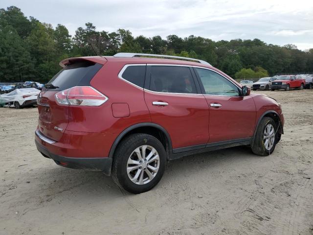 KNMAT2MV8GP699022 - 2016 NISSAN ROGUE S RED photo 3