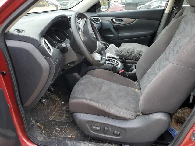 KNMAT2MV8GP699022 - 2016 NISSAN ROGUE S RED photo 7