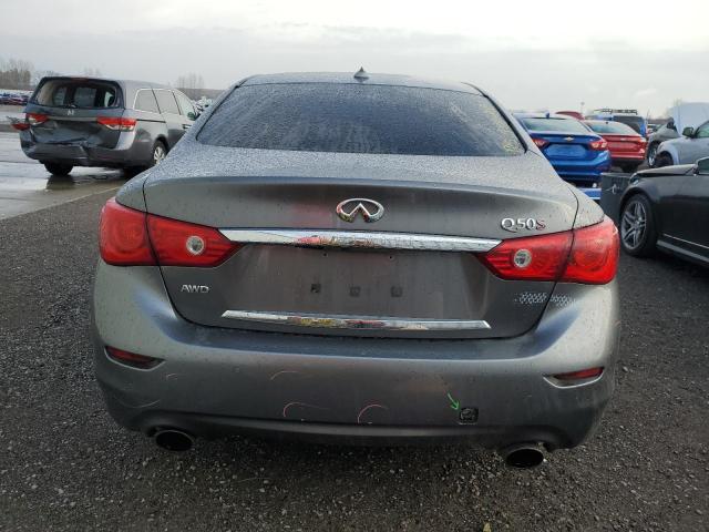 JN1BV7AR3FM390032 - 2015 INFINITI Q50 BASE GRAY photo 6