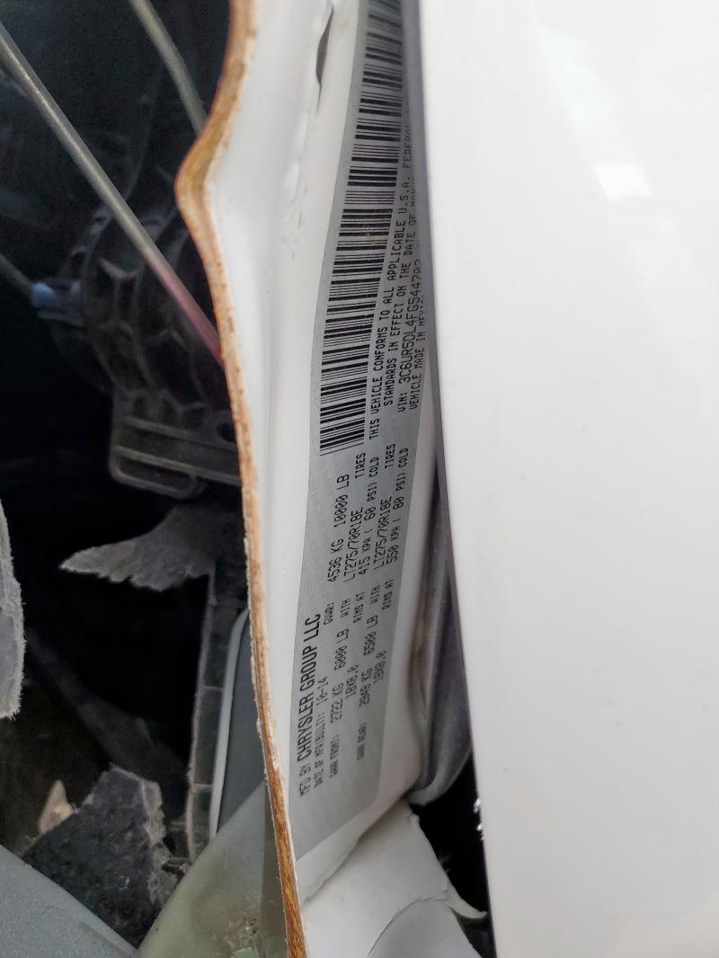 3C6UR5DL4FG544702 - 2015 RAM 2500 SLT Blanc photo 12