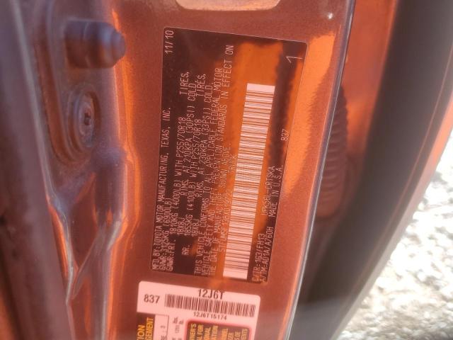 5TFUM5F13BX019722 - 2011 TOYOTA TUNDRA DOUBLE CAB SR5 CHARCOAL photo 12