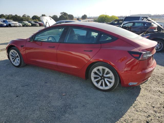 5YJ3E1EA4MF078455 - 2021 TESLA MODEL 3 红色 照片 2