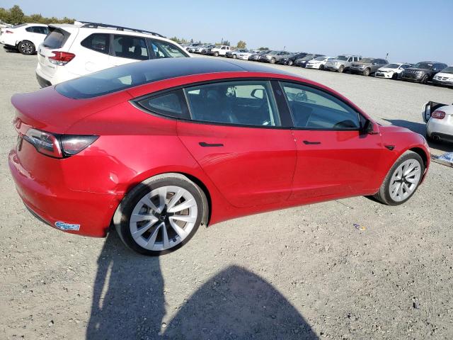 5YJ3E1EA4MF078455 - 2021 TESLA MODEL 3 红色 照片 3