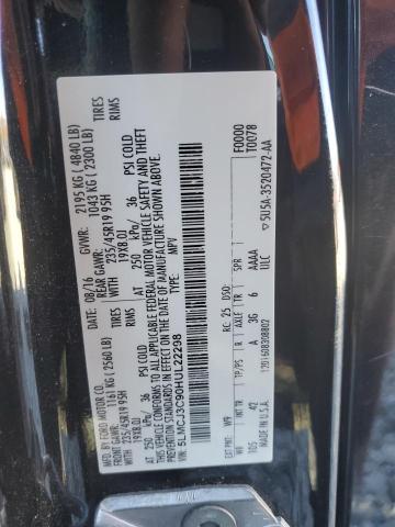 5LMCJ3C90HUL22298 - 2017 LINCOLN MKC RESERVE შავი ფოტო 13