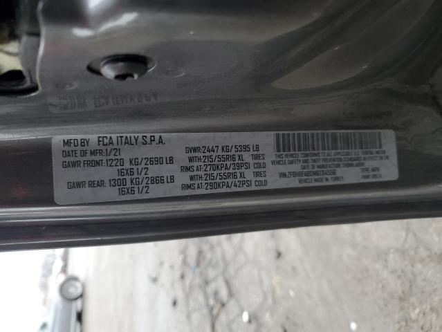 ZFBHRFAB0M6T84556 - 2021 RAM PROMASTER GRAY photo 13