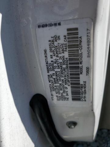 4T1BF22KX1U968324 - 2001 TOYOTA CAMRY LE WHITE photo 12