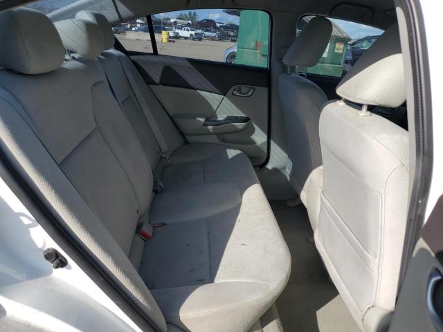 19XFB2F5XCE090921 - 2012 HONDA CIVIC LX WHITE photo 10