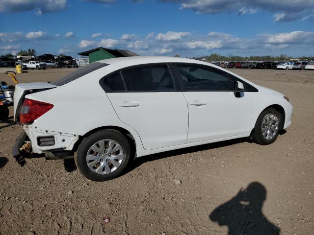 19XFB2F5XCE090921 - 2012 HONDA CIVIC LX WHITE photo 3