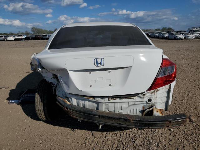 19XFB2F5XCE090921 - 2012 HONDA CIVIC LX WHITE photo 6
