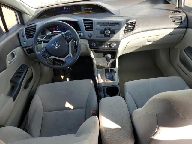 19XFB2F5XCE090921 - 2012 HONDA CIVIC LX WHITE photo 8