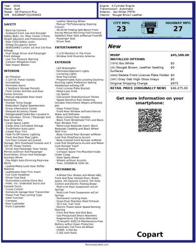 WA1BNAFYXJ2204043 - 2018 AUDI Q5 PREMIUM PLUS თეთრი ფოტო 10