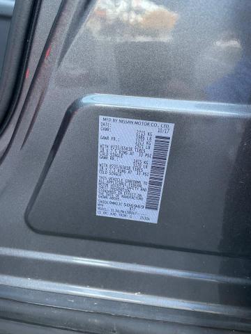 5N1DL0MM1JC506969 - 2018 INFINITI QX60 GRAY photo 10