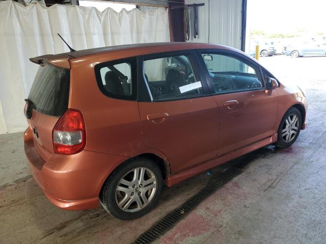 JHMGD38668S070324 - 2008 HONDA FIT SPORT ORANGE photo 3
