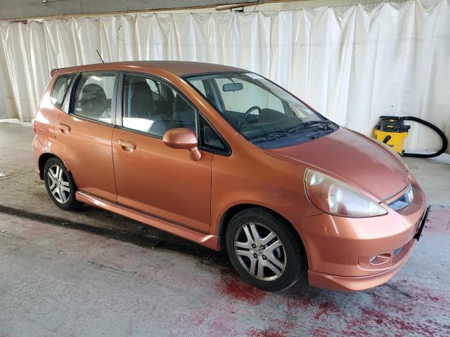 JHMGD38668S070324 - 2008 HONDA FIT SPORT ORANGE photo 4