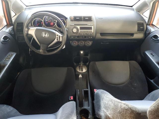 JHMGD38668S070324 - 2008 HONDA FIT SPORT ORANGE photo 8