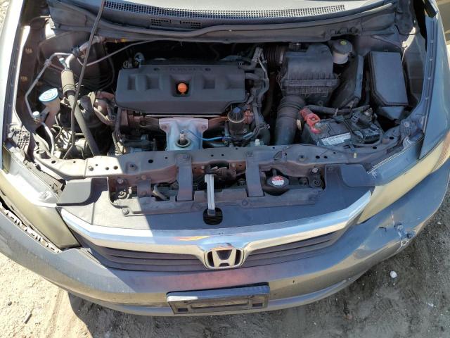 19XFB2F54CE085598 - 2012 HONDA CIVIC LX GRAY photo 11