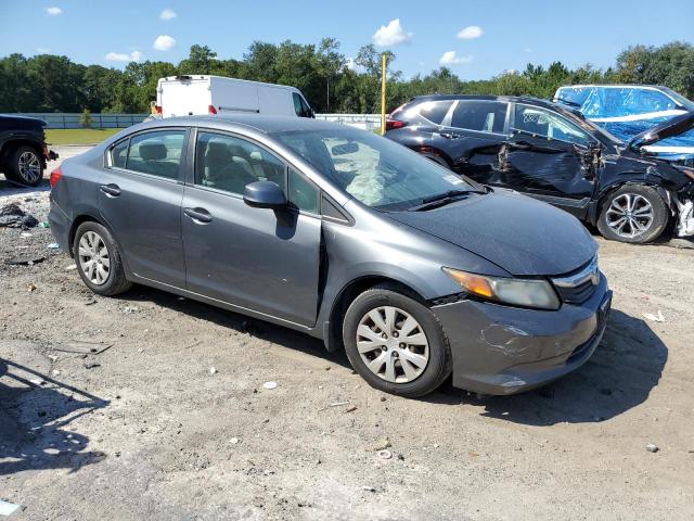 19XFB2F54CE085598 - 2012 HONDA CIVIC LX GRAY photo 4