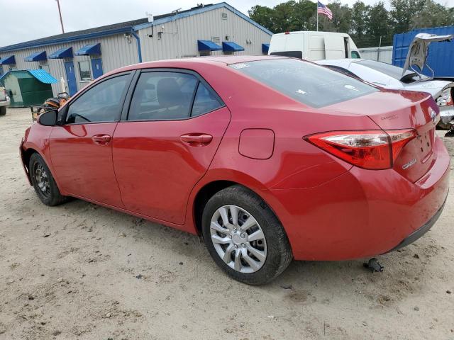 2T1BURHE9KC150876 - 2019 TOYOTA COROLLA L Rouge photo 2