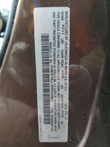 3VWDZ7AJ1BM362987 - 2011 VOLKSWAGEN JETTA SE ყავისფერი ფოტო 13