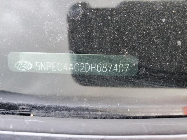 5NPEC4AC2DH687407 - 2013 HYUNDAI SONATA SE ნაცრისფერი ფოტო 12