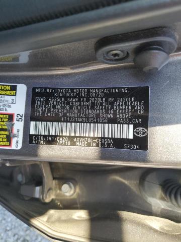 4T1J31AK9LU541056 - 2020 TOYOTA CAMRY SE 灰色 照片 13