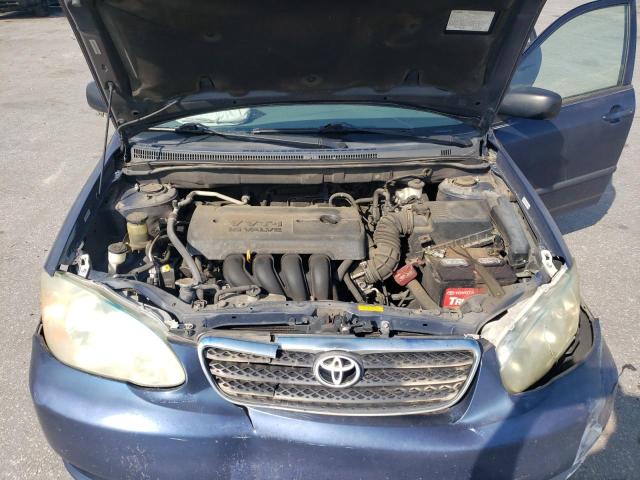 1NXBR32E87Z871140 - 2007 TOYOTA COROLLA CE Azul foto 11