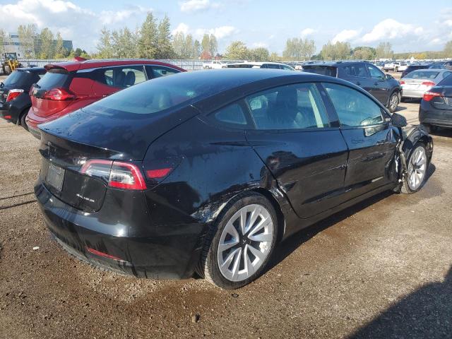 5YJ3E1EB8NF233535 - 2022 TESLA MODEL 3 შავი ფოტო 3