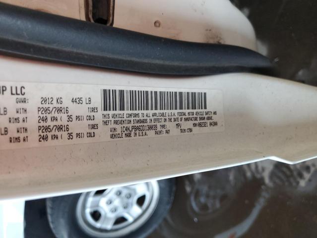 1C4NJPBA6DD130039 - 2013 JEP PATRIOT SPORT Білий фото 13