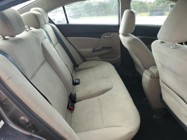 19XFB2F57DE221563 - 2013 HONDA CIVIC LX GRAY photo 10