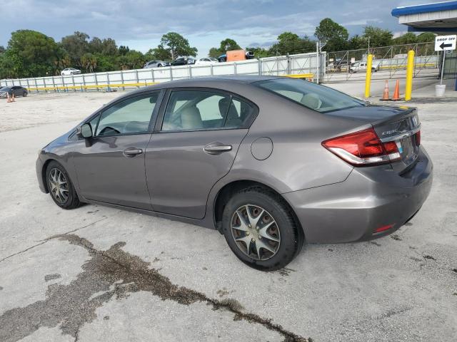 19XFB2F57DE221563 - 2013 HONDA CIVIC LX GRAY photo 2