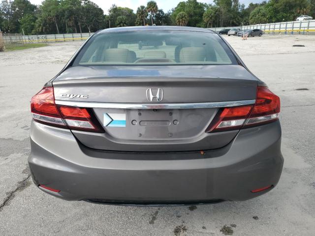 19XFB2F57DE221563 - 2013 HONDA CIVIC LX GRAY photo 6