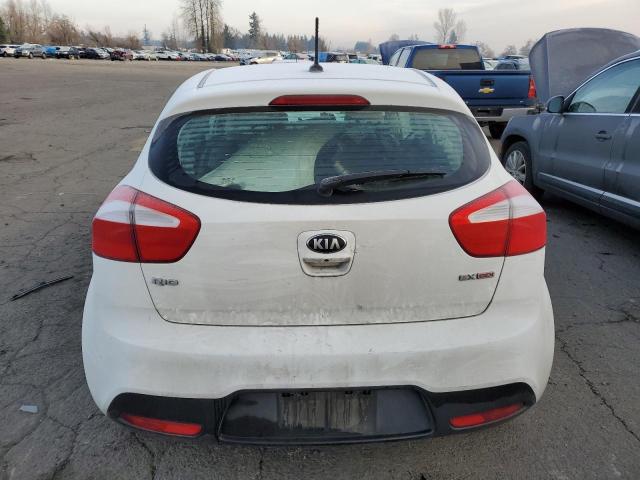 KNADN5A31D6300977 - 2013 KIA RIO EX WHITE photo 6