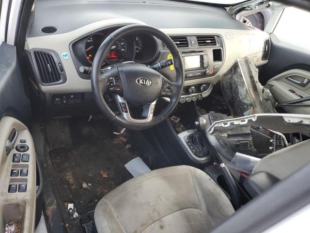 KNADN5A31D6300977 - 2013 KIA RIO EX WHITE photo 8