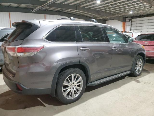 5TDJKRFH3FS209934 - 2015 TOYOTA HIGHLANDER XLE GRAY photo 3