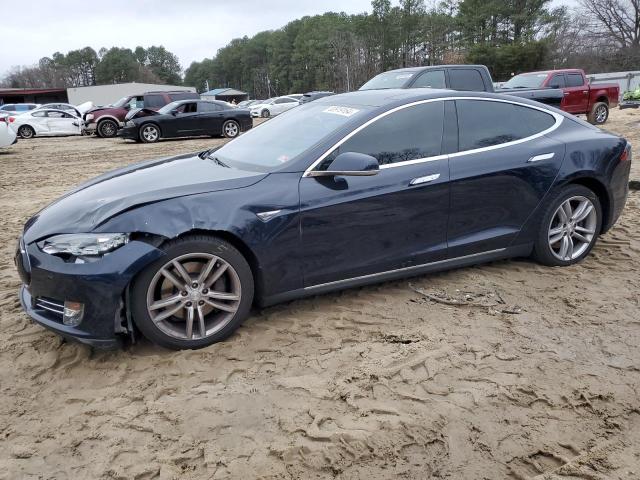 5YJSA1H18EFP56015 - 2014 TESLA MODEL S ლურჯი ფოტო 1