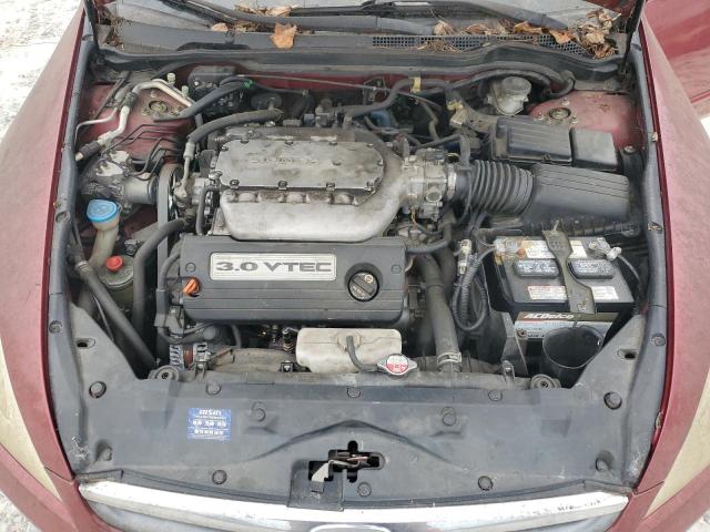 1HGCM66867A021975 - 2007 HONDA ACCORD EX წითელი ფოტო 11