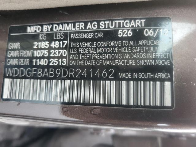 WDDGF8AB9DR241462 - 2013 MERCEDES-BENZ C 300 4MATIC TAN photo 12