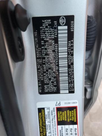 4T1BF1FKXCU546660 - 2012 TOYOTA CAMRY BASE 银色 照片 12