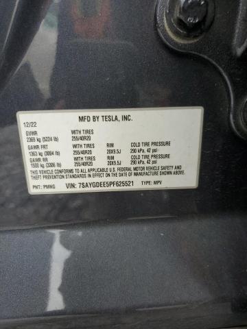 7SAYGDEE5PF625521 - 2023 TESLA MODEL Y Grafito foto 12