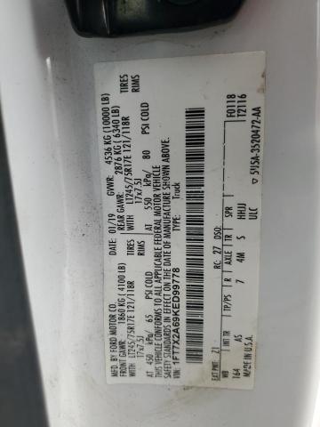 1FT7X2A69KED99778 - 2019 FORD F250 SUPER DUTY WHITE photo 12