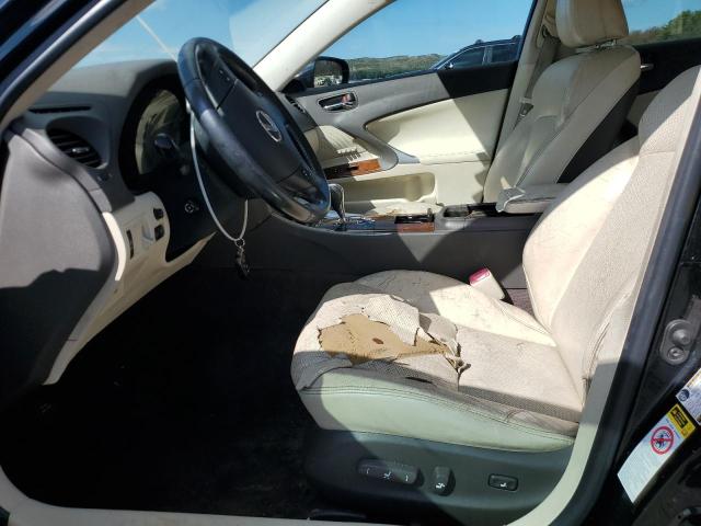 JTHCF5C2XA2034666 - 2010 LEXUS IS 250 BLACK photo 7