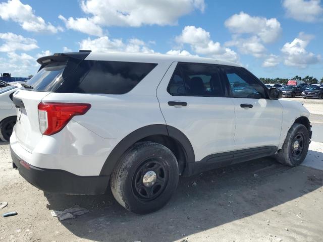 1FM5K8AB2MGA17776 - 2021 FORD EXPLORER POLICE INTERCEPTOR 白色 照片 3
