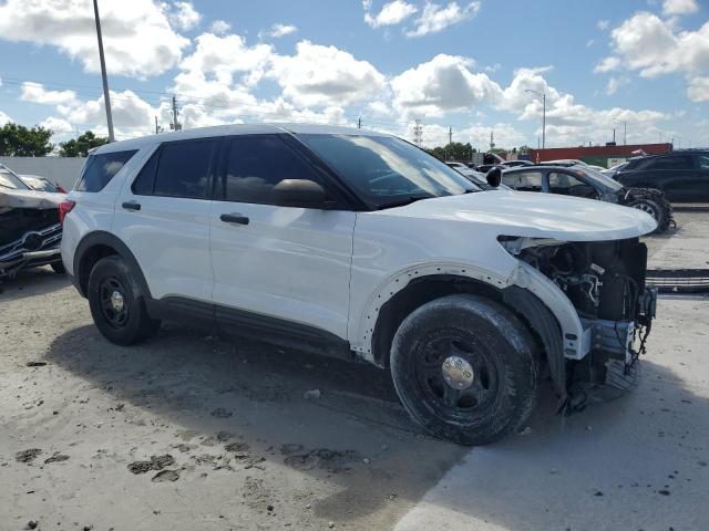 1FM5K8AB2MGA17776 - 2021 FORD EXPLORER POLICE INTERCEPTOR 白色 照片 4