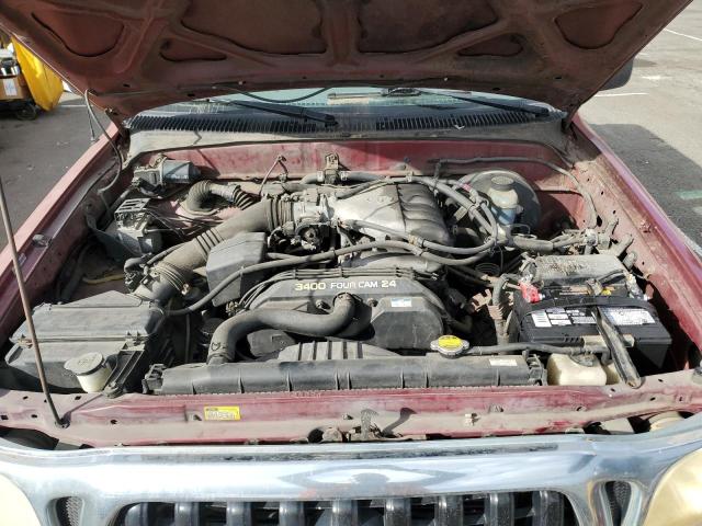 5TEGN92NX4Z447213 - 2004 TOYOTA TACOMA DOUBLE CAB PRERUNNER BURGUNDY photo 11