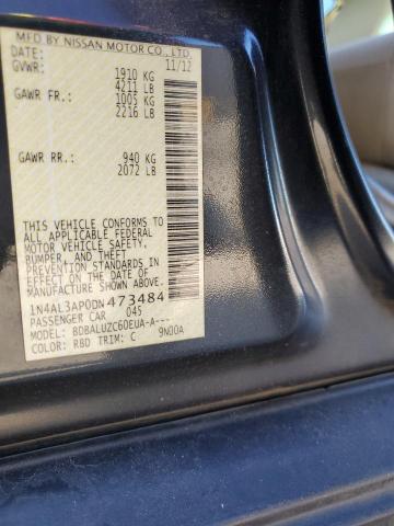 1N4AL3AP0DN473484 - 2013 NISSAN ALTIMA 2.5 ლურჯი ფოტო 12